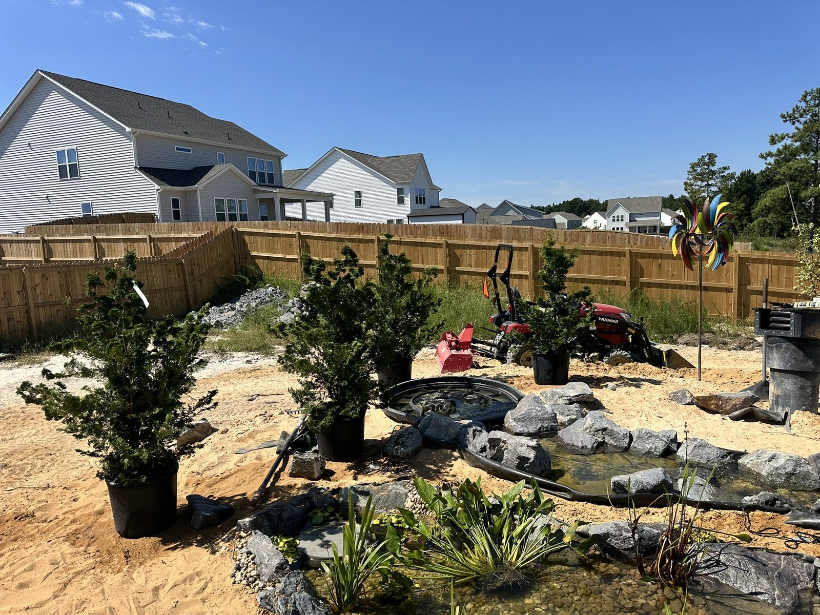Pond renovation with constructed wetland filtration